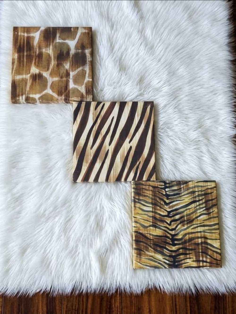 & Other Stories Animal Print Wall Panels in Brown and Tan